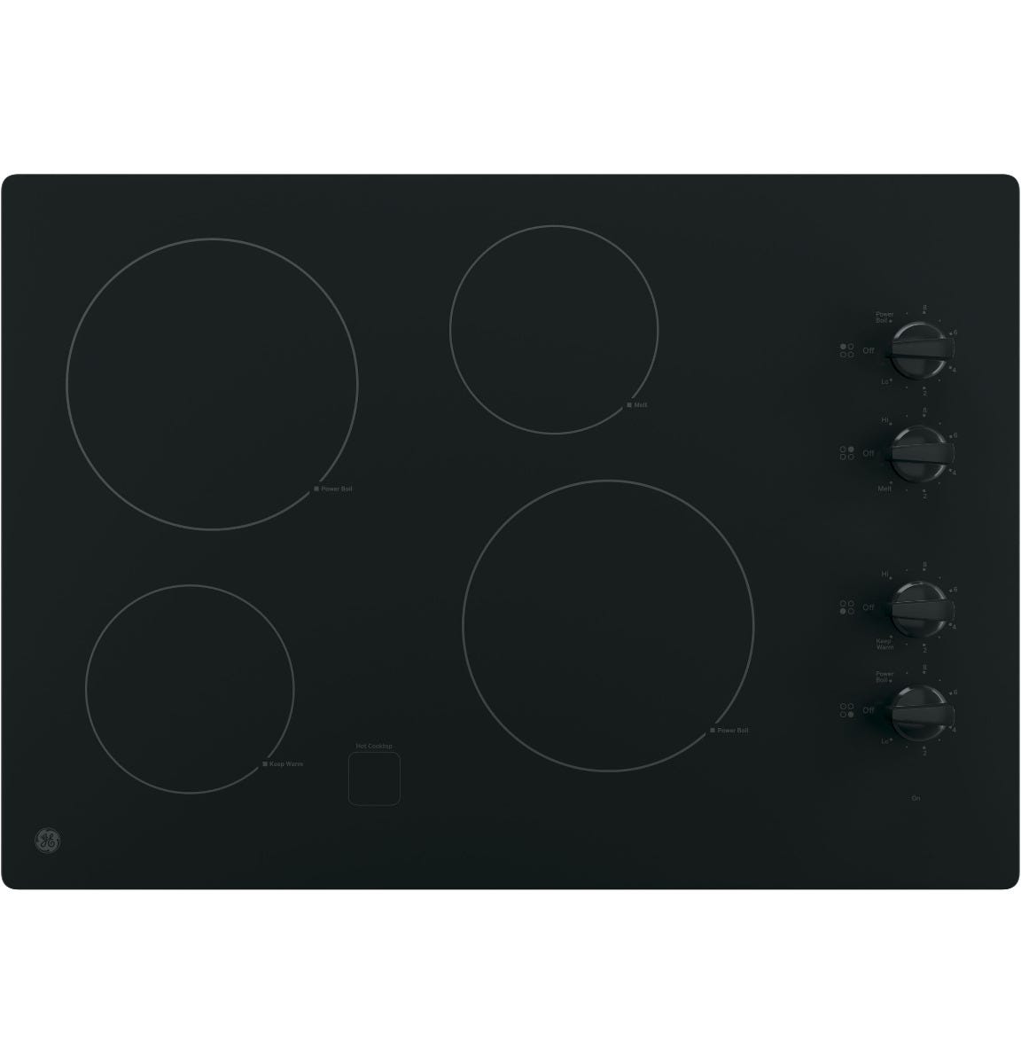 GE 30" Built-In Knob Control Electric Cooktop JP3030DWBB