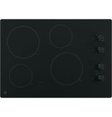 GE 30" Built-In Knob Control Electric Cooktop JP3030DWBB