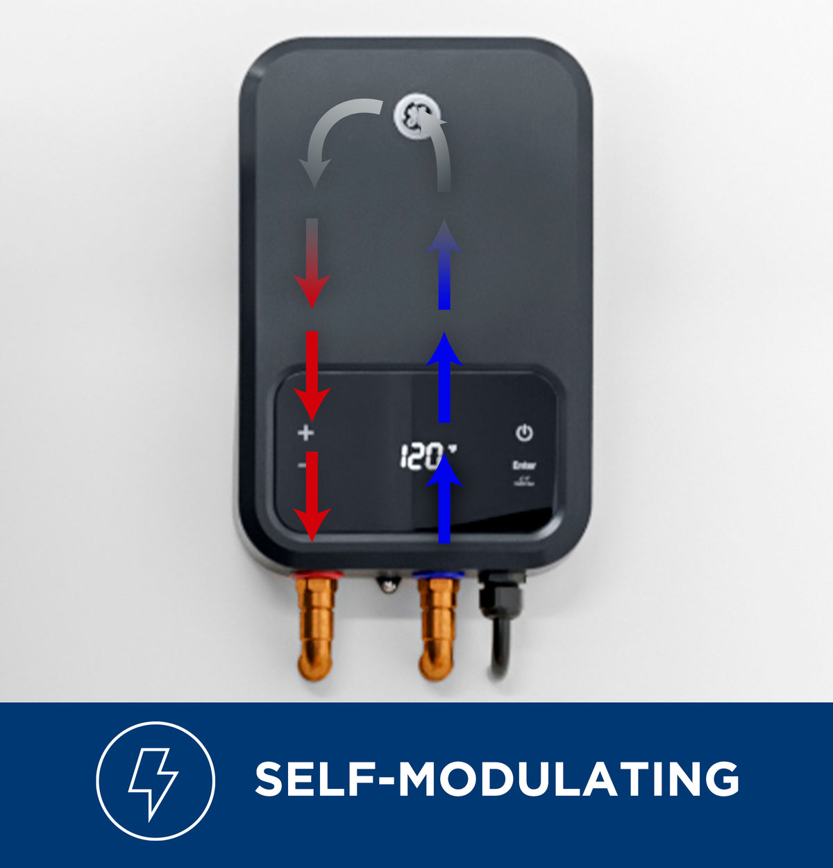 GE® Tankless Electric Water Heater GE08SNHPDG