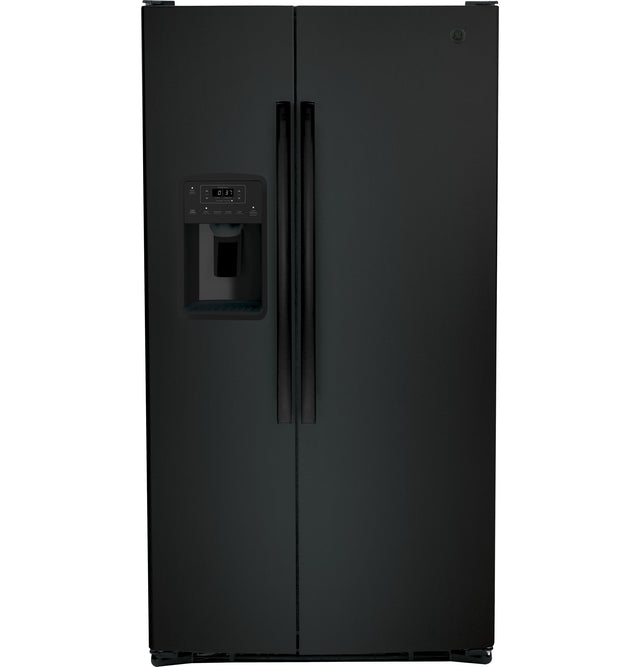 GE® 25.3 Cu. Ft. Side-By-Side Refrigerator GSS25GGPBB