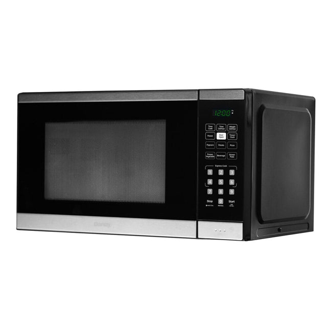 Danby 1.1 cu. ft. Countertop Microwave in Black and Stainless Steel DBMW1126BBS