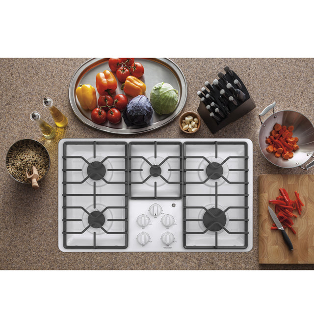 GE® 36" Built-In Gas Cooktop JGP3036DLWW