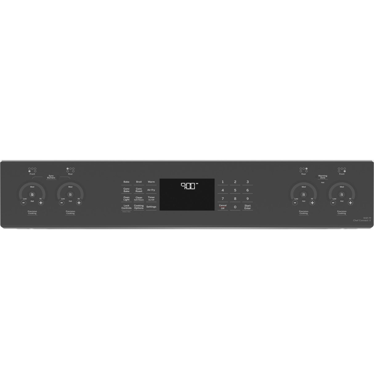 GE Profile™ ENERGY STAR® 30" Smart Slide-In Fingerprint Resistant Front-Control Induction and Convection Range with No Preheat Air Fry PHS93EYPFS