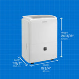Danby 40 Pint Dehumidifier in White DDR040EB2WDB