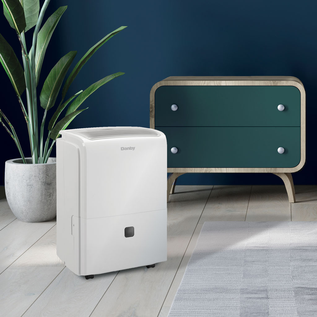 Danby 40 Pint Dehumidifier in White DDR040EB2WDB