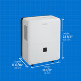 Danby 50 Pint Dehumidifier in White DDR050BJ2WDB