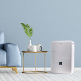 Danby 50 Pint Dehumidifier with Pump in White DDR050BJP2WDB