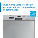 Danby 18″ Wide Built-in Dishwasher in Stainless Steel DDW18D1ESS