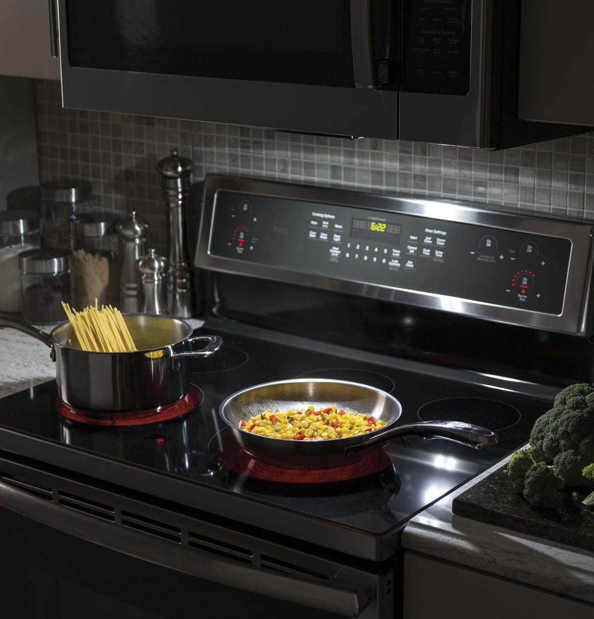 GE Profile™ 2.1 Cu. Ft. Over-the-Range Sensor Microwave Oven PVM9215RYSS