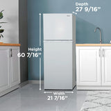 Danby 10.0 cu. ft. Apartment Size Fridge Top Mount in White DFF101E1WDB