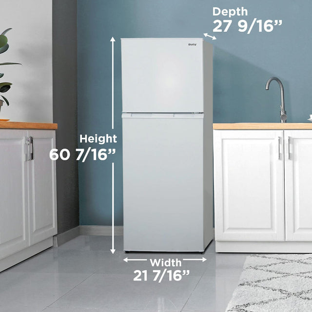 Danby 10.0 cu. ft. Apartment Size Fridge Top Mount in White DFF101E1WDB