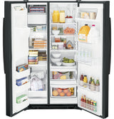 GE 25.3 Cu. Ft. Side-By-Side Refrigerator GSS25GGPBB-Black