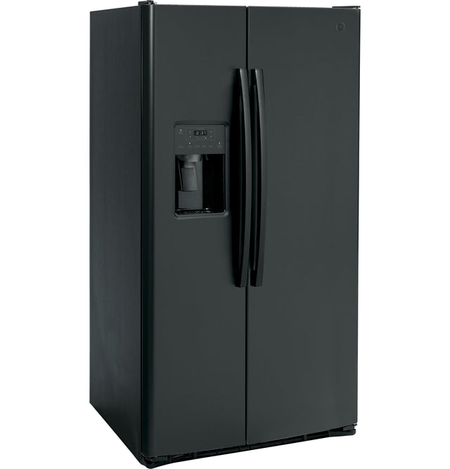 GE 25.3 Cu. Ft. Side-By-Side Refrigerator GSS25GGPBB-Black