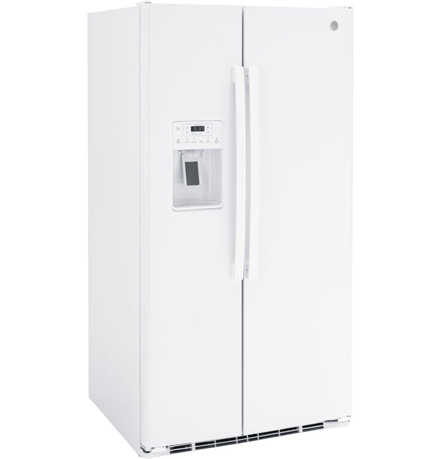 GE 25.3 Cu. Ft. Side-By-Side Refrigerator GSS25GGPWW-White