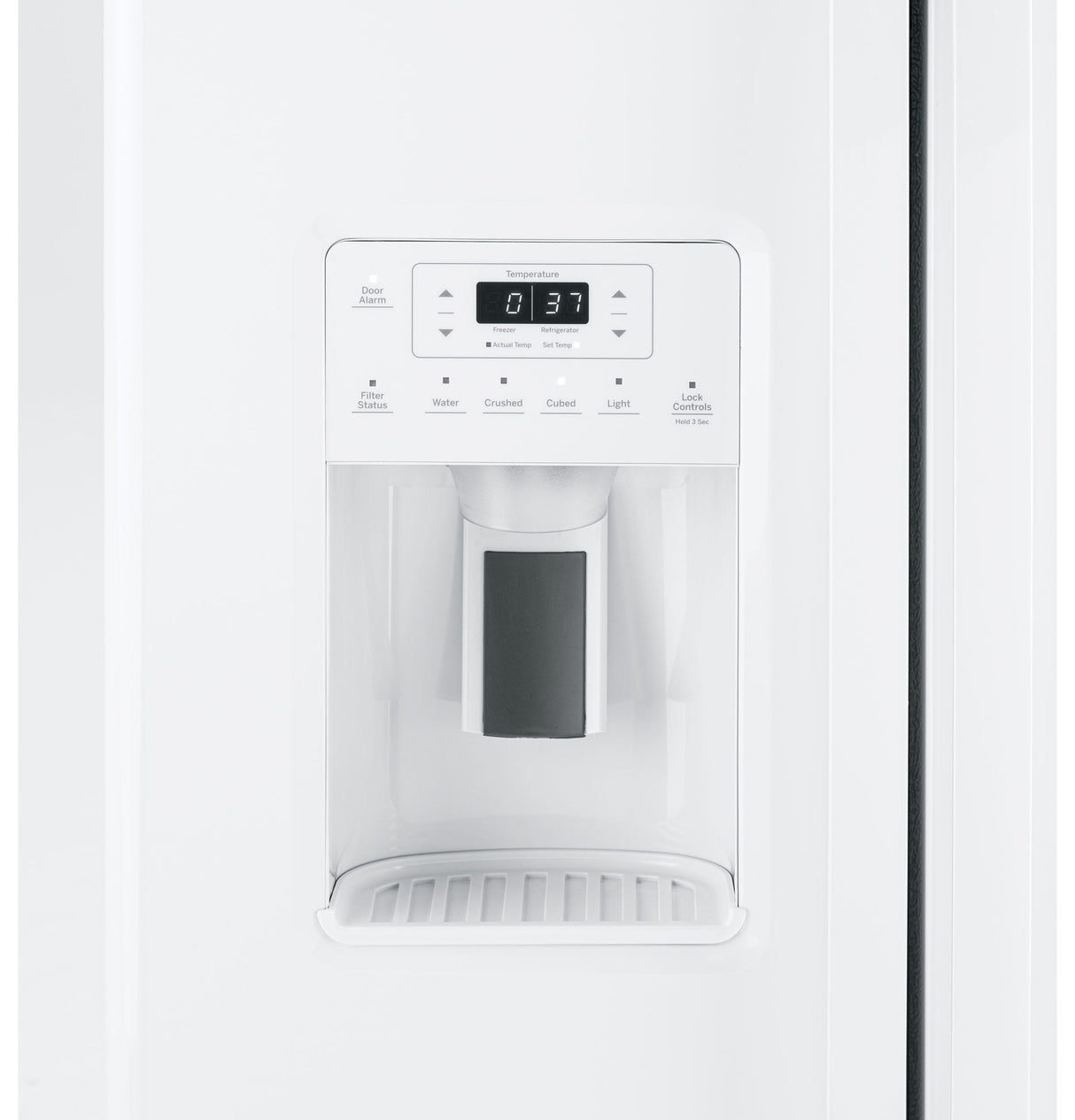 GE 25.3 Cu. Ft. Side-By-Side Refrigerator GSS25GGPWW