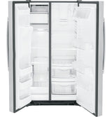 GE 25.3 Cu. Ft. Side-By-Side Refrigerator GSS25GYPFS-Fingerprint Resistant Stainless Steel