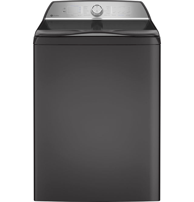 GE Profile 4.9 cu. ft. Capacity Washer with Smarter Wash Technology and FlexDispense PTW605BPRDG-Gray