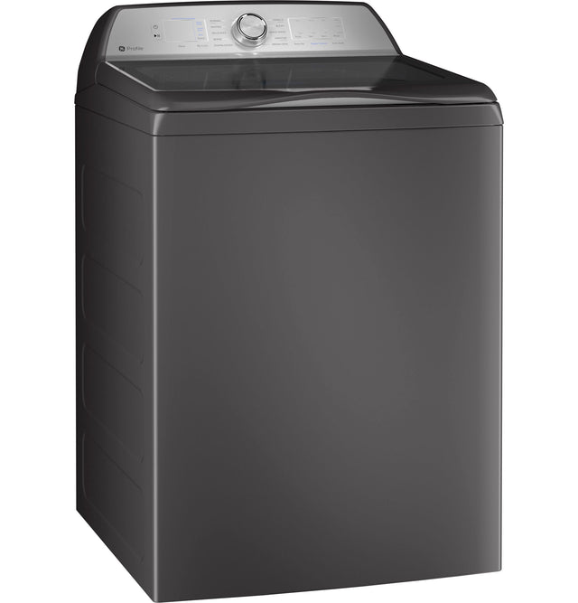 GE Profile 4.9 cu. ft. Capacity Washer with Smarter Wash Technology and FlexDispense PTW605BPRDG-Gray