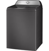 GE Profile 4.9 cu. ft. Capacity Washer with Smarter Wash Technology and FlexDispense PTW605BPRDG-Gray