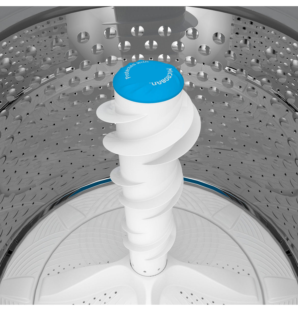 GE Profile 4.9 cu. ft. Capacity Washer with Smarter Wash Technology and FlexDispense PTW605BPRDG