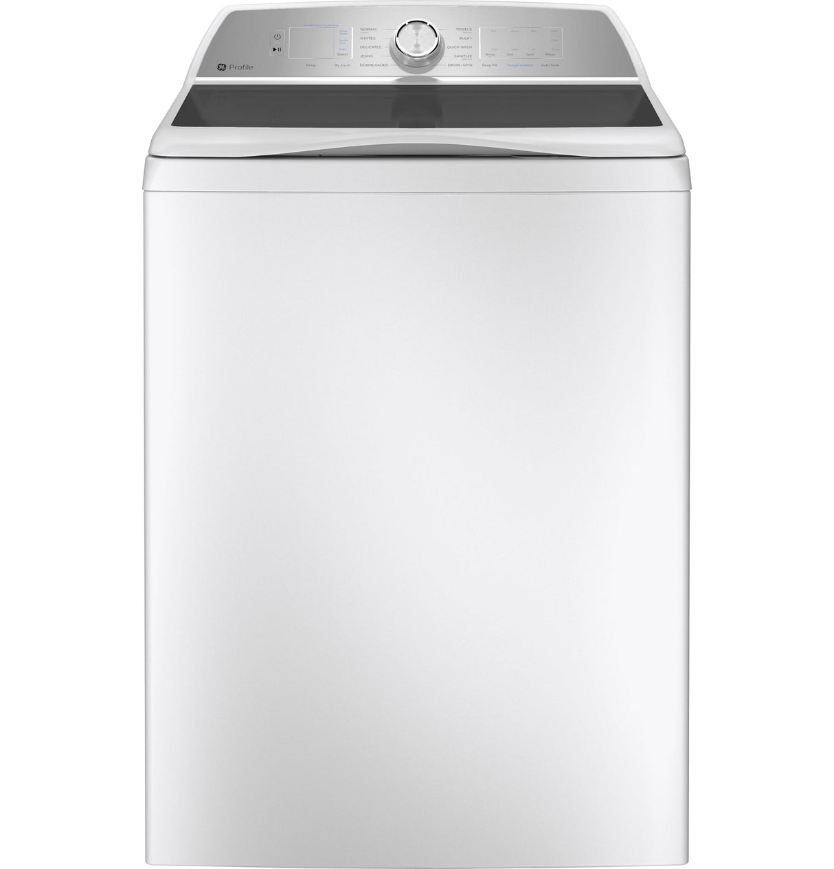 GE Profile 4.9 cu. ft. Capacity Washer with Smarter Wash Technology and FlexDispense PTW605BSRWS