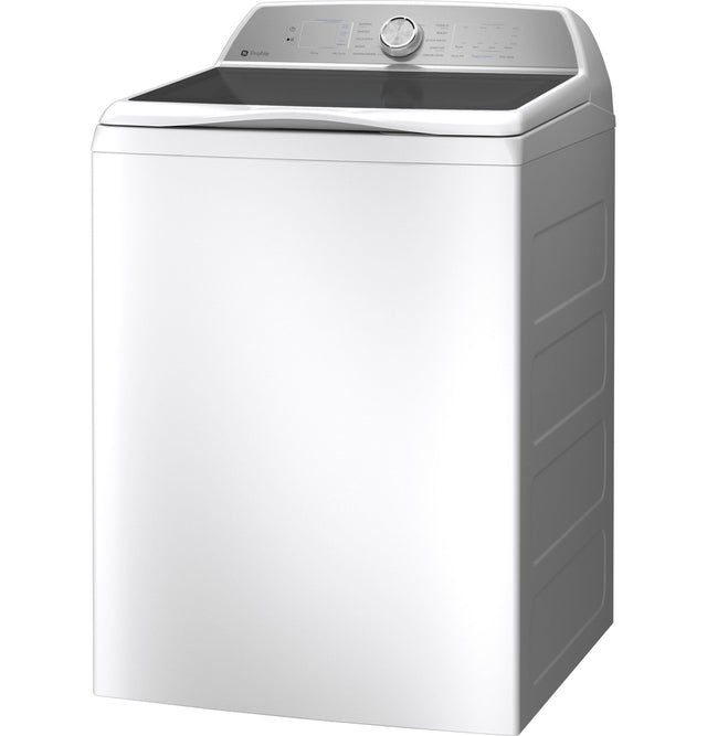 GE Profile 4.9 cu. ft. Capacity Washer with Smarter Wash Technology and FlexDispense PTW605BSRWS-White