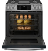 GE Profile 30" Smart Slide-In Front-Control Gas Fingerprint Resistant Range with No Preheat Air Fry PGS930YPFS-Fingerprint Resistant Stainless Steel