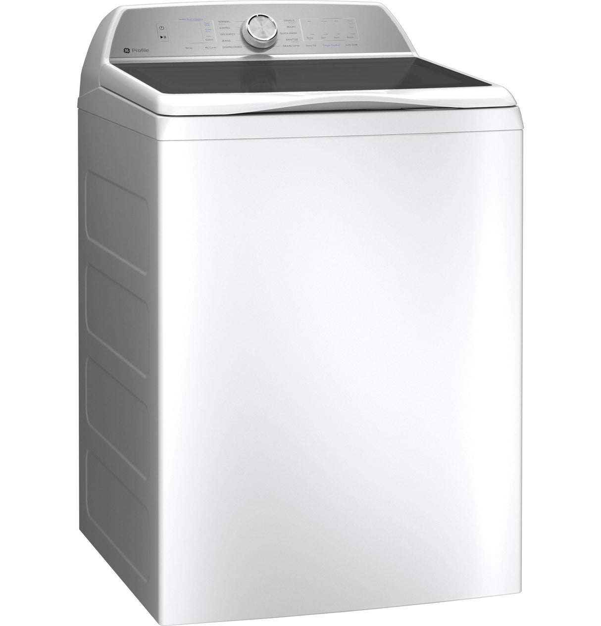 GE Profile 5.0 cu. ft. Capacity Washer with Smarter Wash Technology and FlexDispense PTW600BSRWS