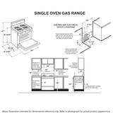 GE Profile 30 Inch Smart Freestanding Gas Range with 5 Burners PGB935YPFS