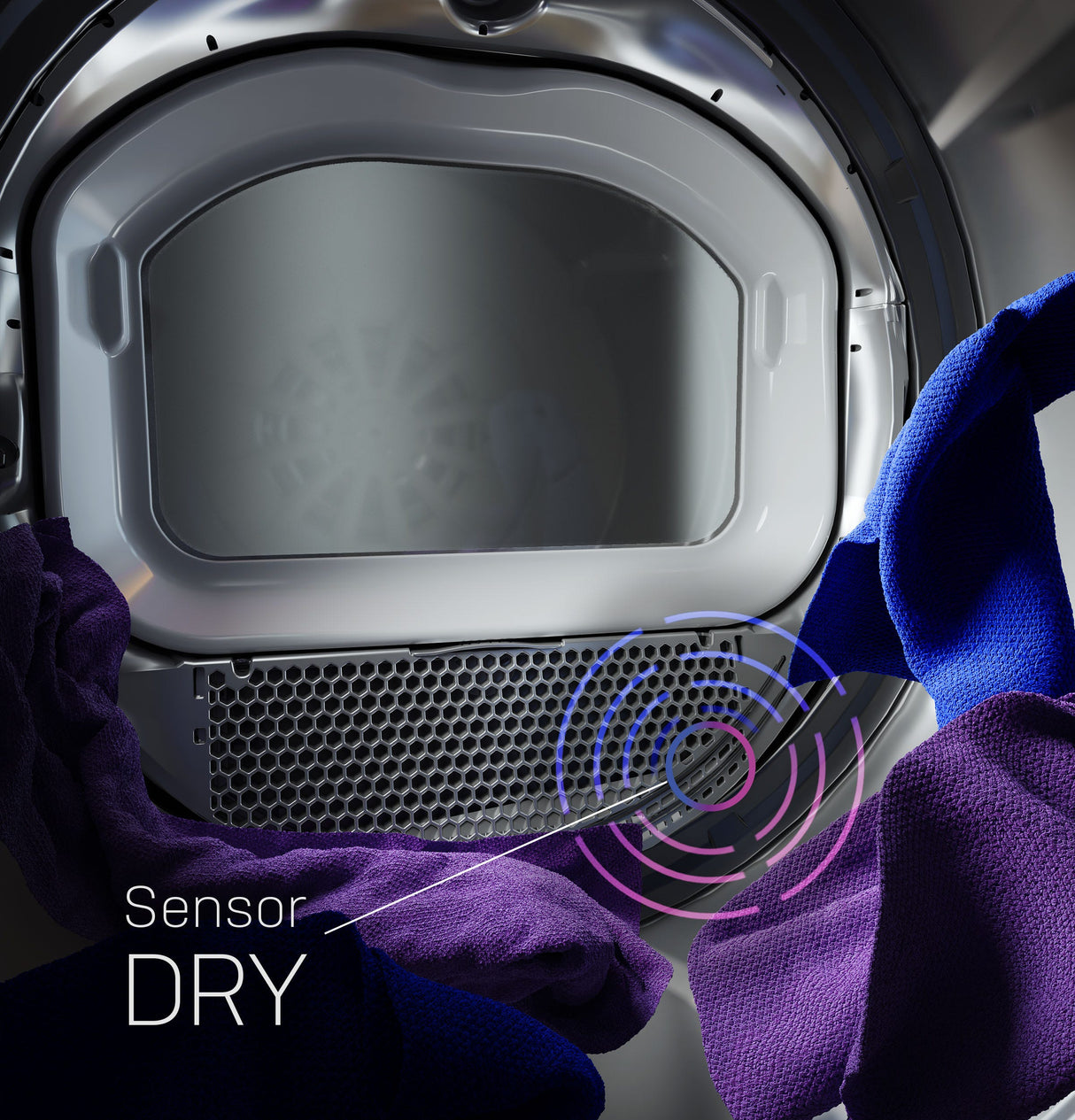 GE Profile 7.4 cu. ft. Capacity Smart aluminized alloy drum Gas Dryer with Sanitize Cycle and Sensor Dry PTD70GBSTWS