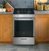 GE 24" Steam Clean Free-Standing/Slide-in Gas Range JGAS640RMSS