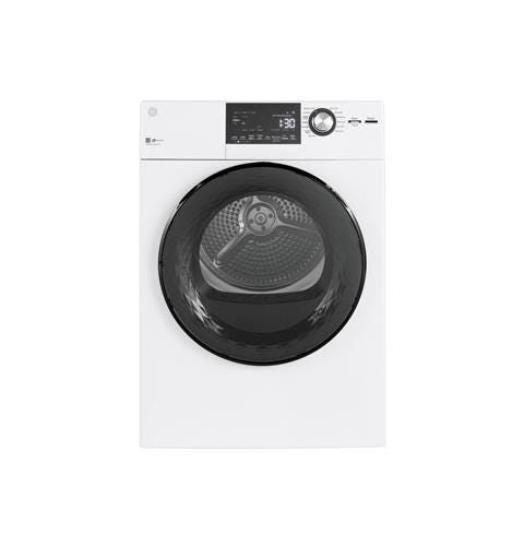 GE 24" 4.3 Cu.Ft. Front Load Vented Electric Dryer with Stainless Steel Basket GFD14ESSNWW