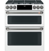 Café 30" Slide-In Front Control Dual-Fuel Double Oven with Convection Range C2S950P4MW2