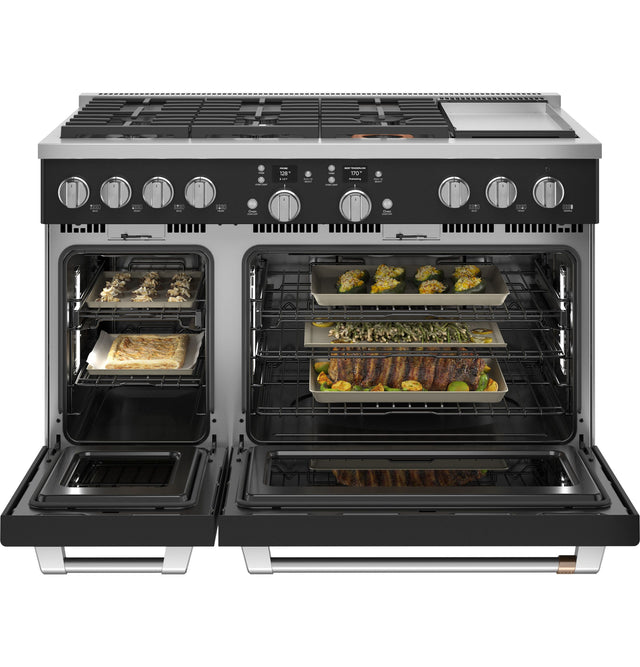 Café 48" Smart Dual-Fuel Commercial-Style Range with 6 Burners and Griddle (Natural Gas) C2Y486P3TD1