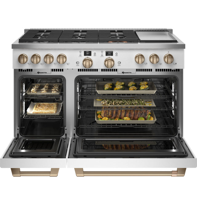 Café 48" Smart Dual-Fuel Commercial-Style Range with 6 Burners and Griddle (Natural Gas) C2Y486P4TW2