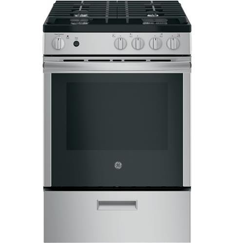 GE 24" Steam Clean Free-Standing/Slide-in Gas Range JGAS640RMSS