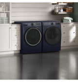 GE 7.8 cu. ft. Capacity Smart Front Load Electric Dryer with Sanitize Cycle GFD55ESPRRS