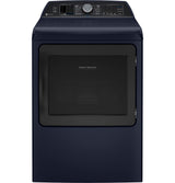 GE Profile 7.3 cu. ft. Capacity Smart Electric Dryer with Fabric Refresh PTD90E-Royal Sapphire Blue