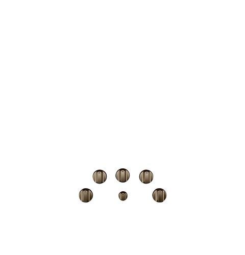 Café 5 Electric Cooktop Knobs - Brushed Bronze CXCE1HKPMBZ