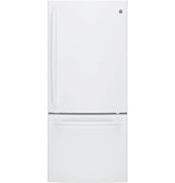 GE Series ENERGY STAR 20.9 Cu. Ft. Bottom Freezer Refrigerator GDE21EGKWW