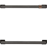 Cafe Undercounter Refrigeration Handle Kit - Brushed Black CXQD2H2PNBT