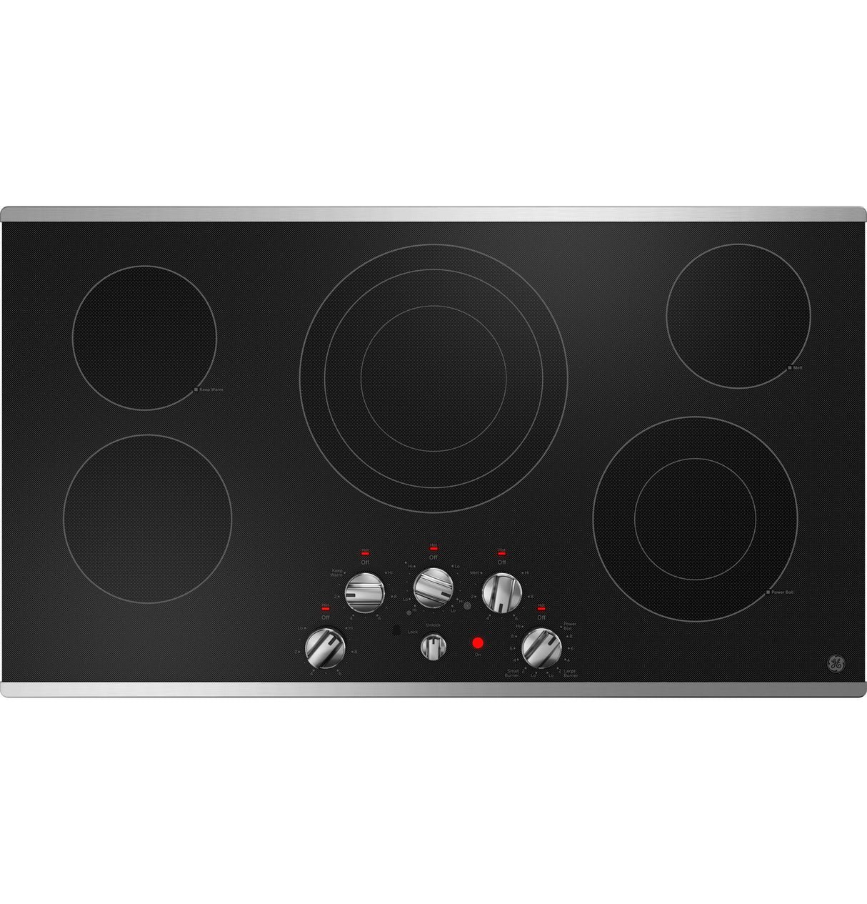 GE 36" Built-In Knob Control Electric Cooktop JEP5036STSS