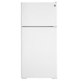 GE ENERGY STAR 16.6 Cu. Ft. Recessed Handle Top-Freezer Refrigerator GPE17CTNRWW