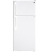 GE ENERGY STAR 16.6 Cu. Ft. Top-Freezer Refrigerator GTE17GTNRWW