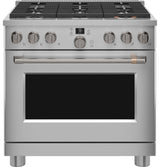 Café 36" Smart Dual-Fuel Commercial-Style Range with 6 Burners (Natural Gas) C2Y366P2TS1