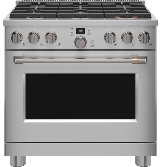 Café 36" Smart Dual-Fuel Commercial-Style Range with 6 Burners (Natural Gas) C2Y366P2TS1