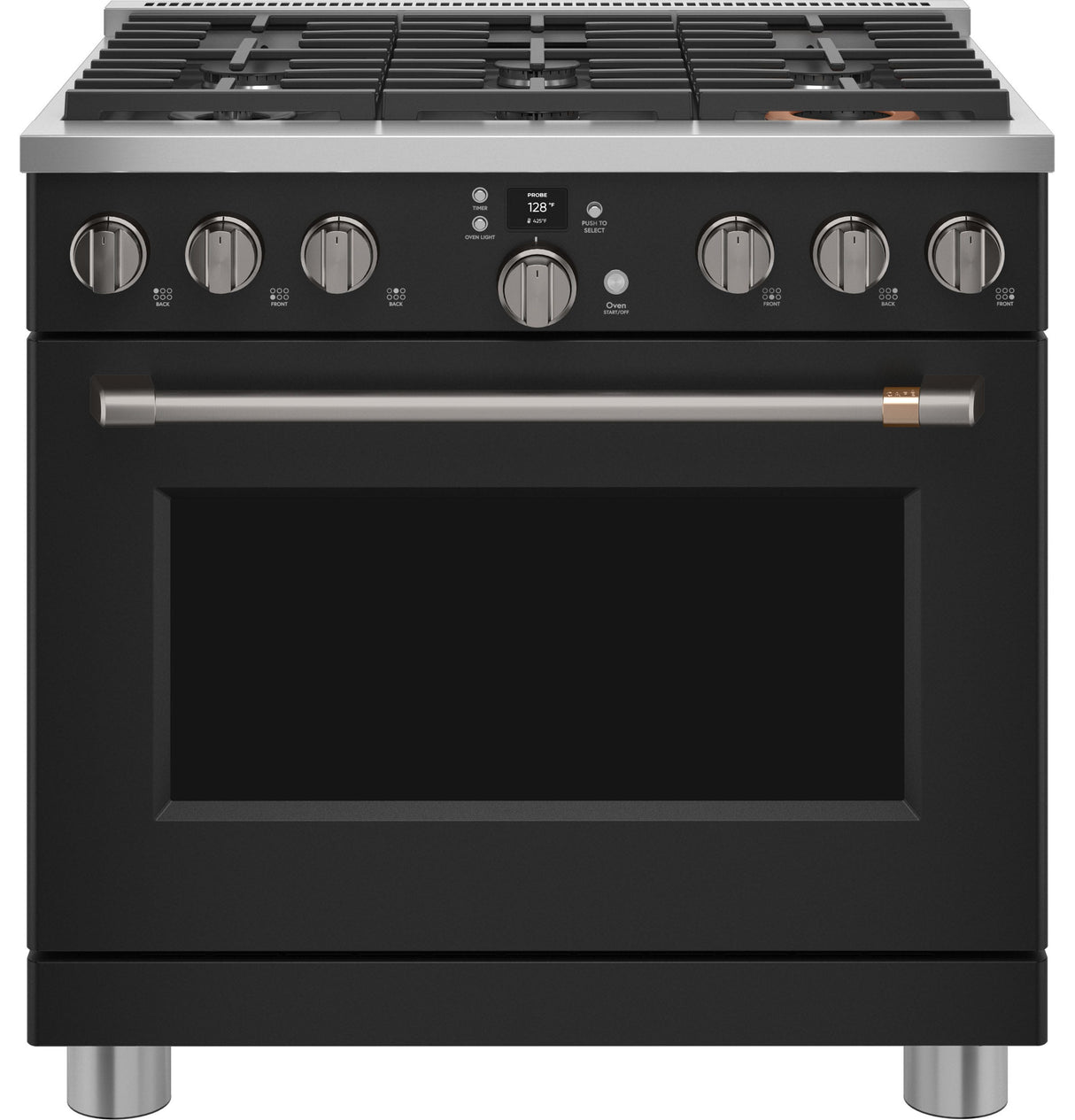 Café 36" Smart Dual-Fuel Commercial-Style Range with 6 Burners (Natural Gas) C2Y366P3TD1