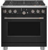 Café 36" Smart Dual-Fuel Commercial-Style Range with 6 Burners (Natural Gas) C2Y366P3TD1