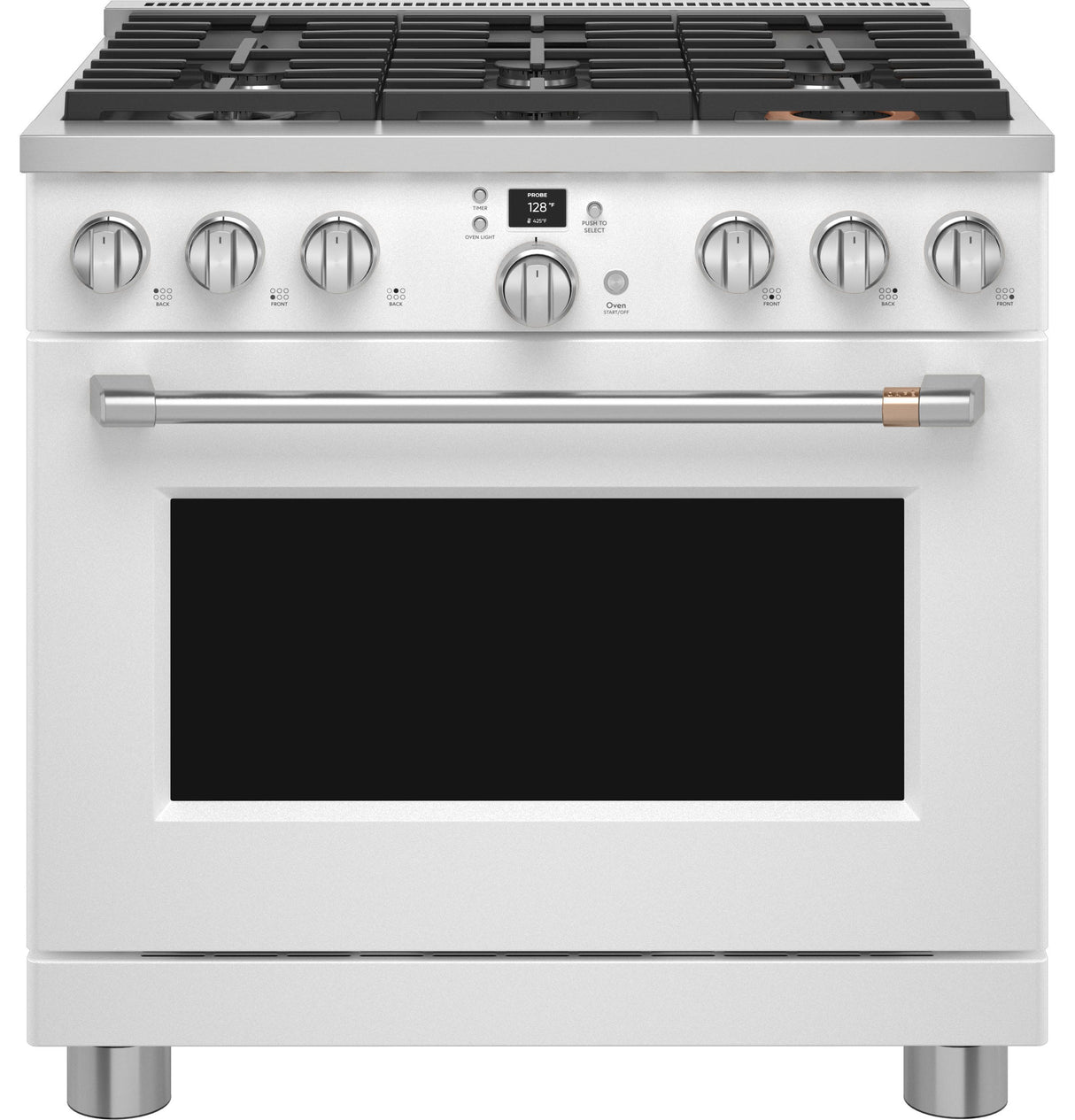 Café 36" Smart Dual-Fuel Commercial-Style Range with 6 Burners (Natural Gas) C2Y366P4TW2