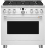 Café 36" Smart Dual-Fuel Commercial-Style Range with 6 Burners (Natural Gas) C2Y366P4TW2